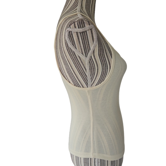 Free People Intimately Women Knit Yellow Spaghetti straps Tank Top/Cami Size S P - Picture 8 of 11